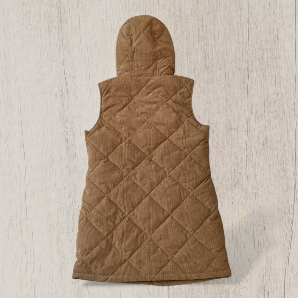Women's NWT Corduroy Hooded Vest - Picture 2 of 8